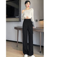 Load image into Gallery viewer, [Lou series]★China style pants★Bottoms Casual pants Chinese button black Black
