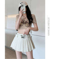 Load image into Gallery viewer, [FENGLIN Series]★Skirt with belt★ 2color bottoms mini length sexy white black black white fashion
