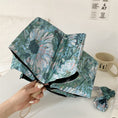 Load image into Gallery viewer, [Jenny Series] ★Umbrella★ Rain & Sunny Dual Use Manual & Jump Rainy Season Rainproof Tsuyu Oil Painting Style Sun Protection UV Protection Blue Blue
