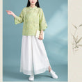 Load image into Gallery viewer, [Qing Series]★China style tops★ 3color Chinese style shirt, Chinese clothes, summer clothes, cool, Chinese clothes, Tang clothes, retro
