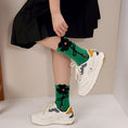 Load image into Gallery viewer, [TIDEPLAY series]★Socks★ 5color 2 pairs Flower Rabbit White Black Green Cute Easy to match White Black Green
