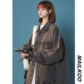 Load image into Gallery viewer, [Fujiiman Series] ★Jacket★ 3color Outer Denim Unisex Loose Light Blue Black Dark Blue
