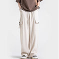 Load image into Gallery viewer, [BIGEMAN Series] ★Casual Pants★ 2color Bottoms Pants Men's Large Size Black Beige
