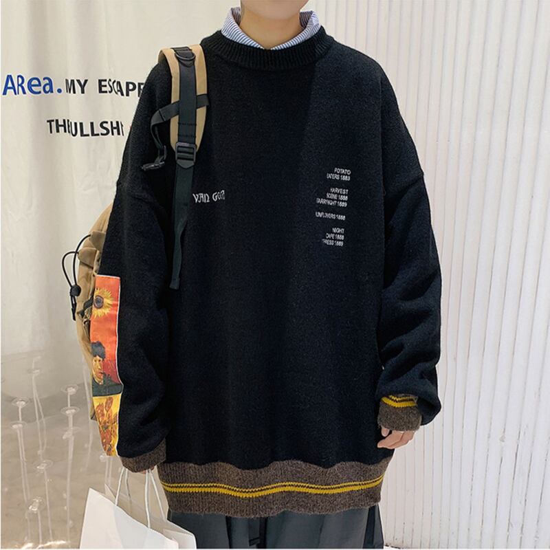 [Meiriyo Series] ★Sweater★ 3color Knit Tops Unisex Men's Beige Black Gray