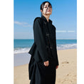 Load image into Gallery viewer, [Daiseiryusu Series]★China style blazer★Outer slim switching retro black black irregular
