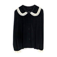 Load image into Gallery viewer, [Bunshi Alley Series] ★Cute Shirt★ Ladies Shirt Tops SML LL Black Black Velvet
