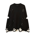 Load image into Gallery viewer, [Feel lonely series]★Sweater★ 2color tops Unisex Men's Distressed Stylish Black Brown
