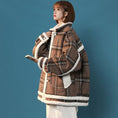 Load image into Gallery viewer, [Suikoishi Series] ★Winter Coat★ Outerwear 2color Unisex Men's Plaid Pattern No Hat Winter Jacket
