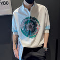 Load image into Gallery viewer, [HAOYUAN Series] ★China style shirt★ Ink pattern carp flower tops unisex men's white black
