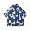 Load image into Gallery viewer, [MOISHE TIDE Series]★Shirt★ 3color Print Animal Pattern Summer Unisex Blue Red Light Gray Loose
