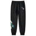 Load image into Gallery viewer, [Machiha clan series]★China style pants★Bottoms embroidery peacock peacock black black large size cool
