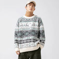 Load image into Gallery viewer, [Satoru Series]★Sweater★ 2color Knit Tops Christmas Unisex Men's Deer Casual Easy to Match
