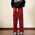 Load image into Gallery viewer, [SENSU Series]★Casual Pants★ 3color Bottoms Trousers Unisex Men's Red Black Beige Retro
