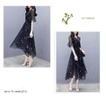 Load image into Gallery viewer, [Lu Xiaojie] ★Starry sky dress★ Dress, ladies fashion, slimming, cute, large size, navy
