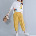 Load image into Gallery viewer, [Kobeiya Series]★Setup★ 2-piece set Shirt + Pants 2color ML XL 2XL White Black Yellow
