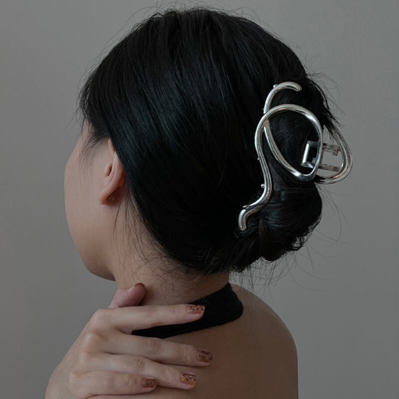 [KANSAI Series] ★Hair Ornament★ Hair Clip Ladies Accessory Accessory Silver Shiny Women Present Gift Adult