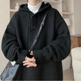 Load image into Gallery viewer, [KADISHOU Series] ★Sweater★ 3color Knit Parka Tops Unisex Men's Black Gray Coffee Color
