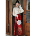 Load image into Gallery viewer, [BAIRIMENG Series] ★Chinese style skirt★ Maki skirt bottoms Hanfu skirt Red Red
