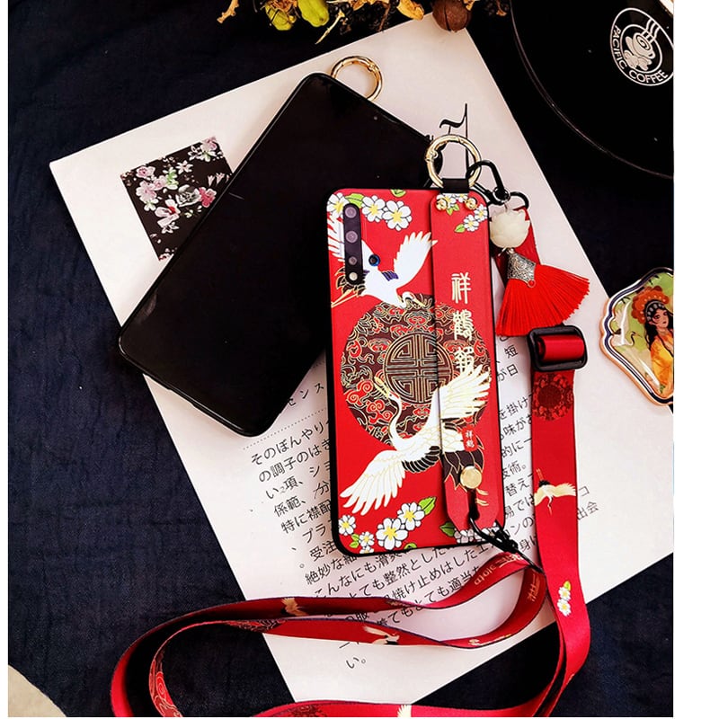 [YOUPIN Series] ★Chinese-style mobile phone case★2 colors available Crane iPhone 13 13Pro 13ProMax iPhone 12 12mini 12Pro 12ProMax iPhone 11 11Pro 11pro Max X XS XR XS Max iPhone 7/8 7plus/8plus