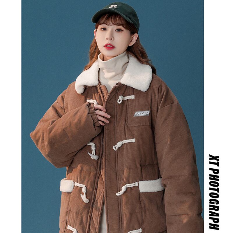 [Suikoishi Series] ★Winter Coat★ Cotton Coat Outerwear 2color Unisex Men's No Hat Beige Coffee Color