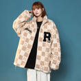 Load image into Gallery viewer, [Suikoishi Series] ★Winter Coat★ Cotton Coat Outerwear 3color Unisex Men's Checkered Pattern Loose
