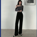 Load image into Gallery viewer, [Minatojichojinkan Series] ★Denim pants★ 2color High waist Easy to match SML Blue Black Black Blue Retro
