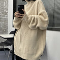 Load image into Gallery viewer, [Demon King Series] ★Sweater★ 3color Black Gray Beige Cartoon Zippered Outerwear Unisex
