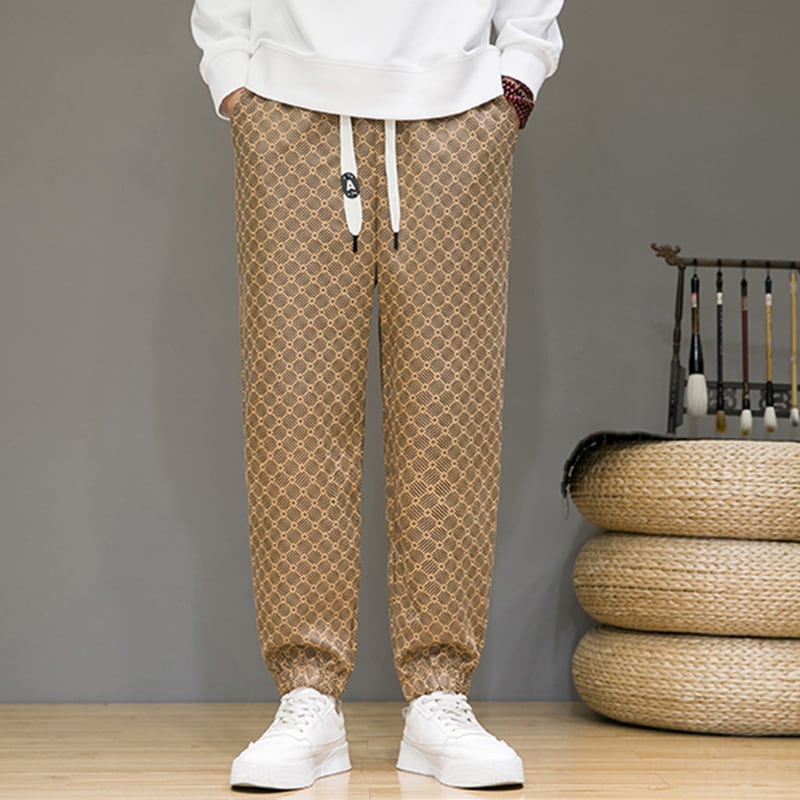 [Mowensai Series]★China style trousers★ 3color bottoms casual pants unisex men's large size suede