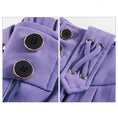 Load image into Gallery viewer, [FENGLIN Series]★Casual Pants★ 2color Bottoms Cool Black Purple Slimming Plain Black Purple
