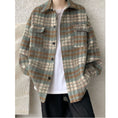 Load image into Gallery viewer, [PPG Series] ★Outer★ 2color Jacket Shirt Outer Unisex Men's Plaid Pattern Rasha
