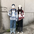 Load image into Gallery viewer, [LUSEN Series]★Sweater★ 2color Knit Tops Christmas New Year Deer Unisex Men's Red Blue
