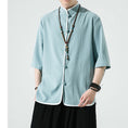 Load image into Gallery viewer, [JIUTIAN Series]★China style shirt★ Tops 3color Unisex Men's Large Size Simple Casual
