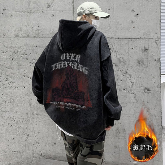 [YOULIN Series] ★Fleece-lined parka★ Tops 4 colors Unisex Men's Large size Thick Warm Winter clothes