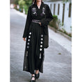 Load image into Gallery viewer, [Old Monster --- Rabbit Series] ★China style obi★ Belt Fringe S M L XL Easy to match Black Black
