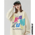 Load image into Gallery viewer, [Fujiman Series] ★Tops★ 3color sweatshirt casual unisex men's black apricot white
