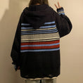 Load image into Gallery viewer, [NANSHI Series]★Parker★ 2color Knit Tops Knit Parka Unisex Men's Horizontal Striped Pattern
