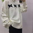 Load image into Gallery viewer, [Demon King Series]★Sweater★ Knit Tops Loose Casual Unisex Men's Couple Clothes White Blue
