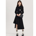 Load image into Gallery viewer, [Shojinsho Series] ★One Piece★ Irregular long sleeve dress Designed Cute Stylish Black Black
