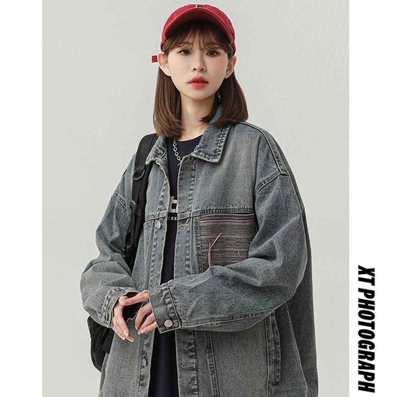 [SENSU Series]★Jacket★ Outerwear 2color Unisex Men's Spring Clothes Autumn Clothes Stylish Denim Jacket Jeans