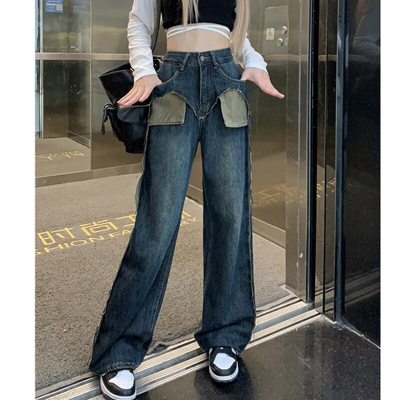 [KEKELI Series]★Denim Pants★ Trousers Bottoms Fashion Ladies Stylish Slimming