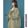 Load image into Gallery viewer, [Fujiiman Series] ★Jacket★ 3color outerwear unisex men's black green pink easy to match
