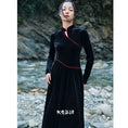 Load image into Gallery viewer, [Daiseilongshu Series] ★China-style dress★ Improved cheongsam dress, velvet, color scheme, slimming, switching
