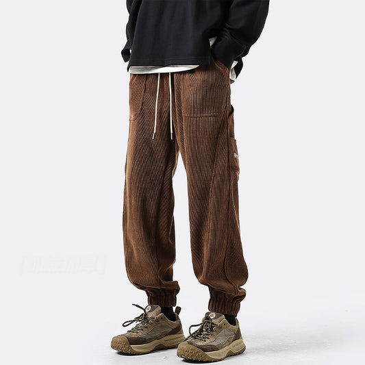 [PPG Series]★Casual pants★ 2color brushed lining bottoms pants unisex men's black coffee color