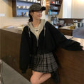 Load image into Gallery viewer, [Insufficient Moe Series] ★Outer★ 2color Jacket Faux Layered Hat Removable Women's White Black
