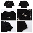 Load image into Gallery viewer, [LOVEHEYNEW series]★China style setup, single item order★ Tops or skirt, slimming black, black
