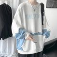 Load image into Gallery viewer, [Yurin Series] ★Tops★ 2color Casual Unisex Men's Color Switching Casual Black White Blue
