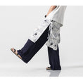 Load image into Gallery viewer, [Grass ink series] ★China style pants★ 4color black or white or blue or navy men's gaucho pants gaucho crane
