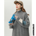 Load image into Gallery viewer, [Ushiomiomi Series] ★Sweater★ 2color Knit Tops Unisex Men's Large Size Black Gray
