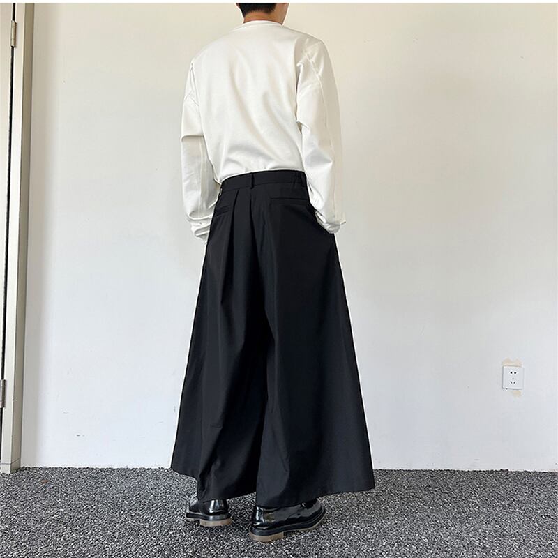 [Illustrated series]★China style trousers★ Gaucho pants, culotte skirt, unisex, men's, cool, stylish