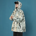 Load image into Gallery viewer, [Fujiiman Series] ★Jacket★ 3color Tops Outerwear Unisex Men's Ink Pattern Black Gray Green
